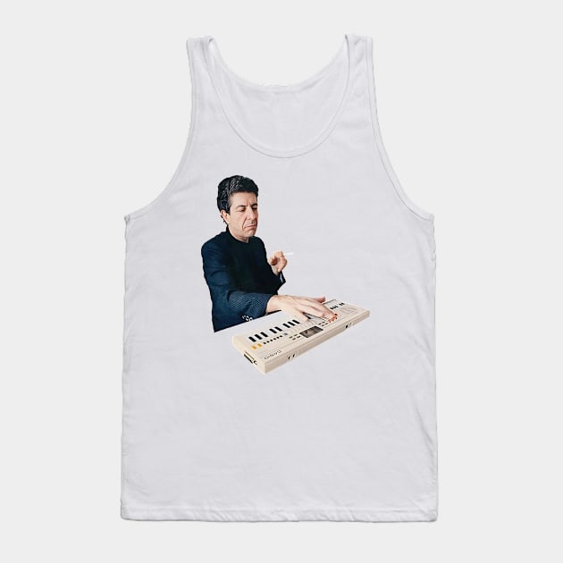 Leonard Cohen Tank Top by DankFutura